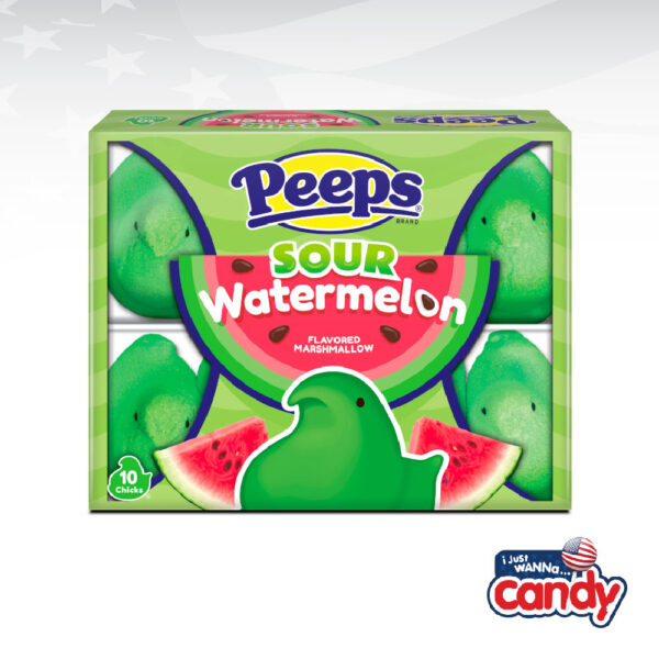 Peeps Sour Watermelon Marshmallow Chicks 10 Pack