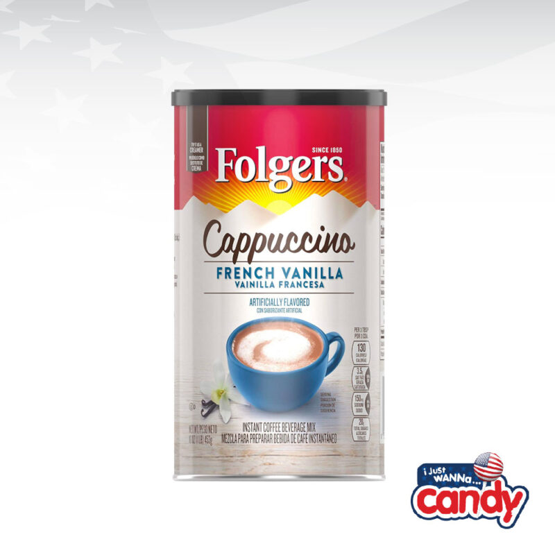 Folgers French Vanilla Cappuccino 16oz (453g) IJustWannaCandy