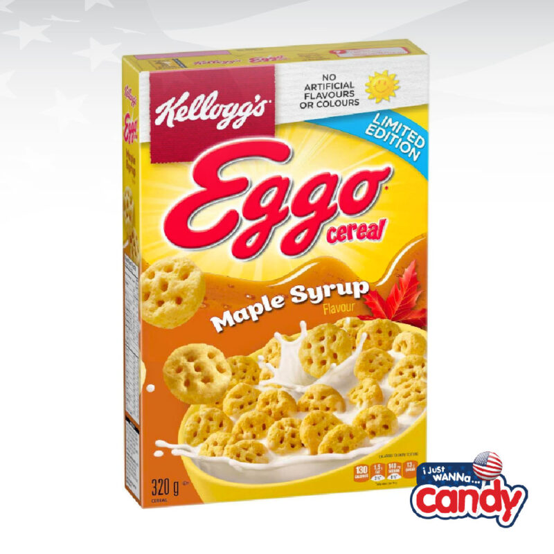 Kelloggs Eggo Maple Syrup Waffle Cereal 320g Canada Ijustwannacandy